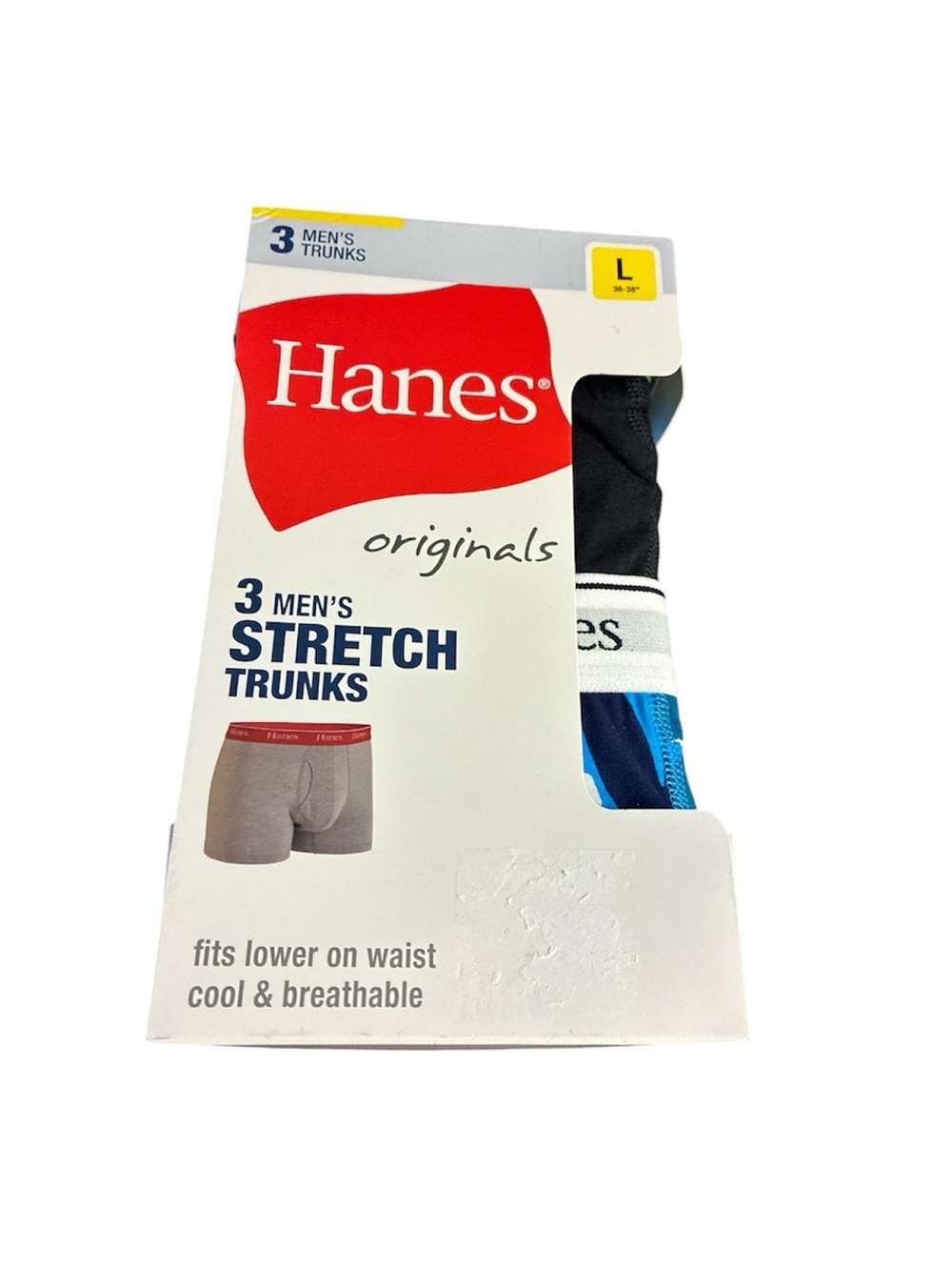 Hanes Originals 3 Men’s Boxer Briefs & Trunks, Stretch Cotton size Large